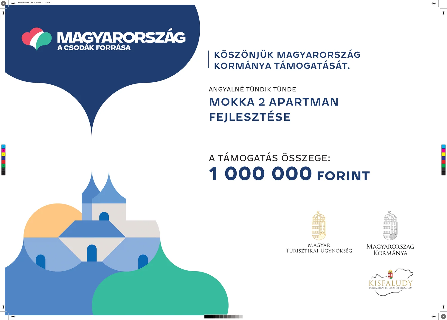 Mokka 2 Stúdió Apartman támogatási tájékoztató